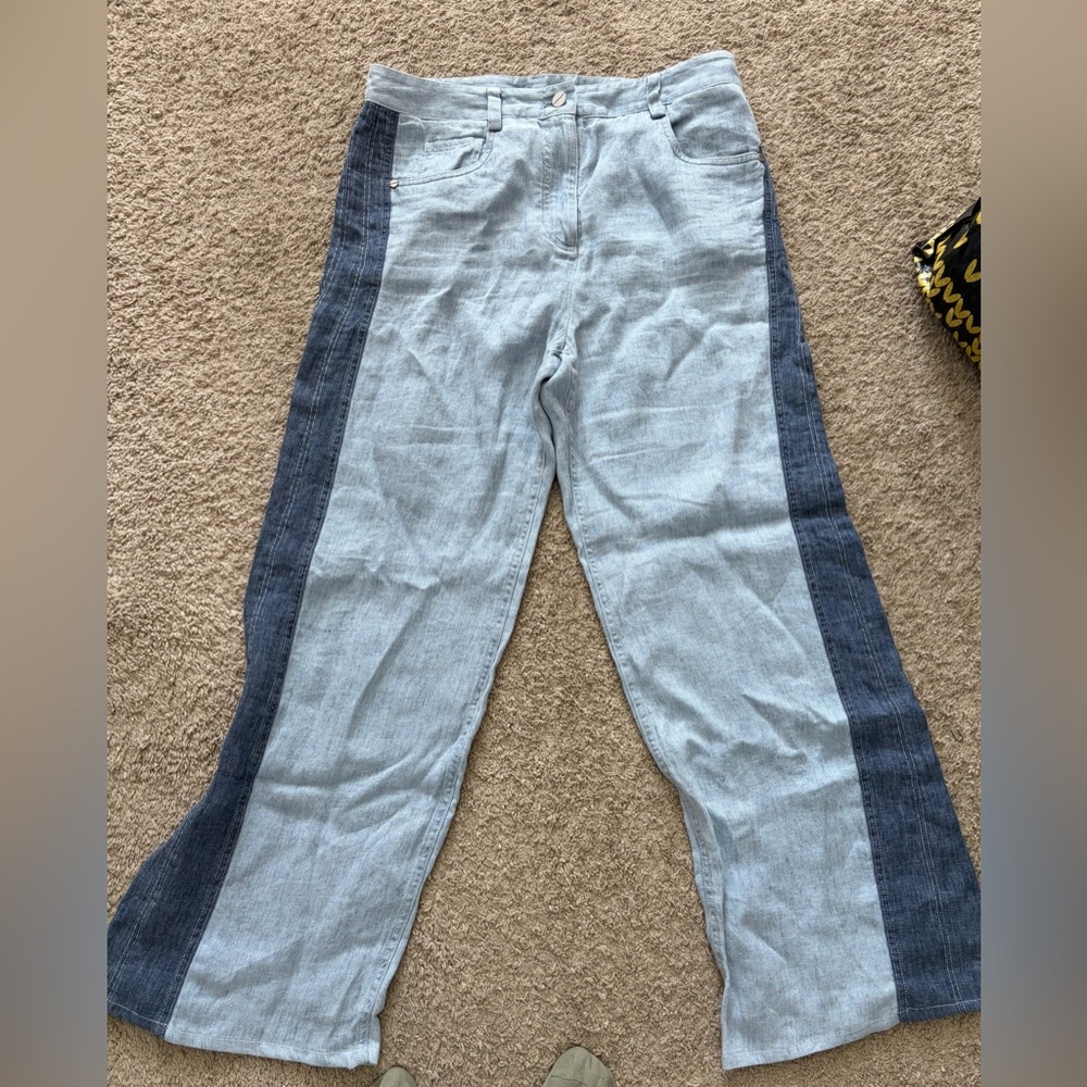 TWP stylish  Two-Tone Women's Jeans. Size 8. NWT